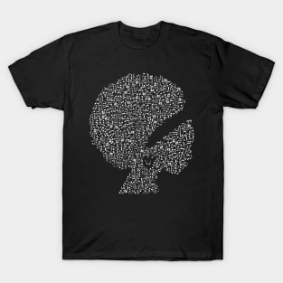 African American Woman With Music Notes T-Shirt